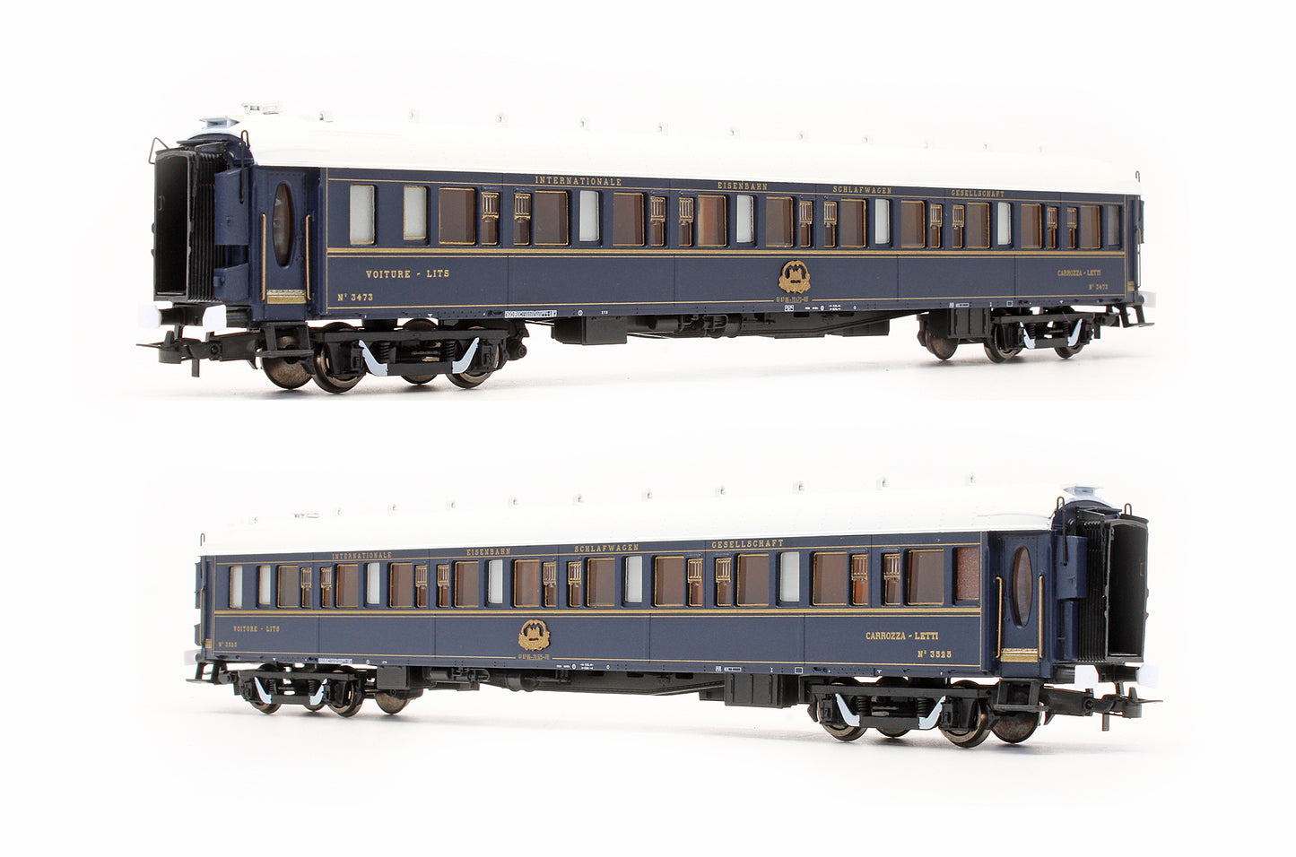 Pre-Owned HR4321 Set Of 2 Venice Simplon Orient Express Coaches
