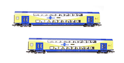 Pre-Owned 6200106 Set Of 2 Metronom Bi-Level Passenger Coaches