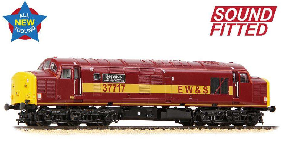 372-113SF Class 37/7 37717 'Berwick Middle School' EWS Diesel Locomotive - DCC SOUND