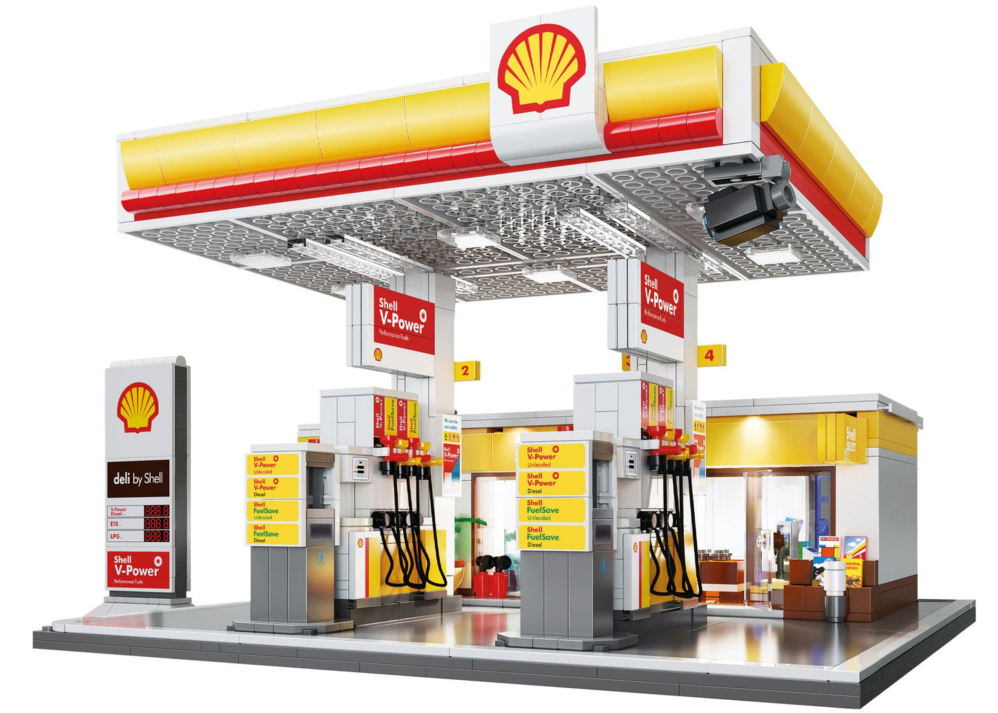 C66026W Shell Retail Station - 1309 pcs