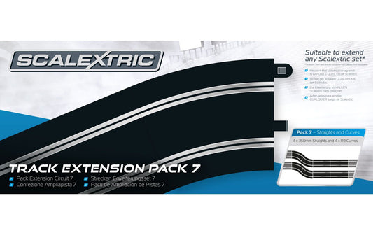 Track Extension Pack 7 - 4 X Straight, 4 X Radius 3 Curve