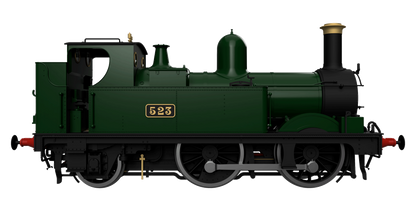 GWR 517 Class 0-4-2 524 Lined Chocolate Steam Locomotive - DCC Fitted