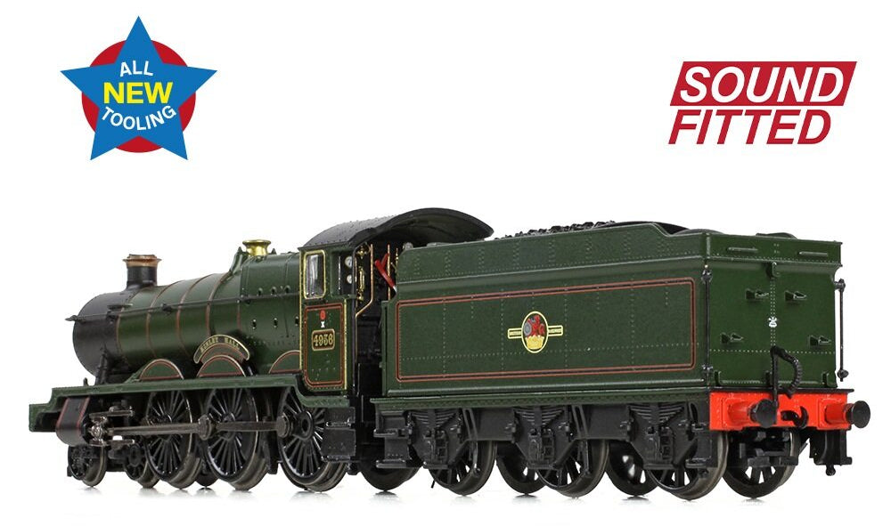 GWR 49XX 'Hall' 4936 'Kinlet Hall' BR Lined Green (Late Crest) Steam Locomotive - DCC Sound