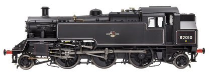 British Railways Standard 3MT 2-6-2T Lined Black Late Crest 82010 - Steam Tank Locomotive - DCC Fitted