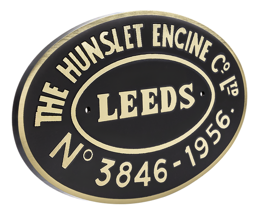 Hunslet Worksplate Full Size Replica - 3846 United Steel No 22