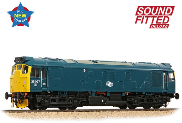 Class 25/1 25057 BR Blue Diesel Locomotive - DCC Sound Deluxe