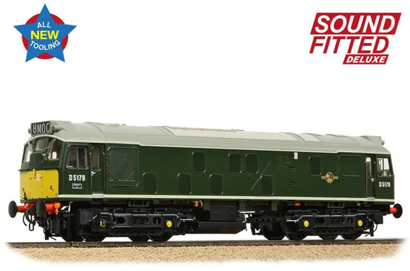 Class 25/1 D5179 BR Green (Small Yellow Panels) Diesel Locomotive - DCC Sound Deluxe