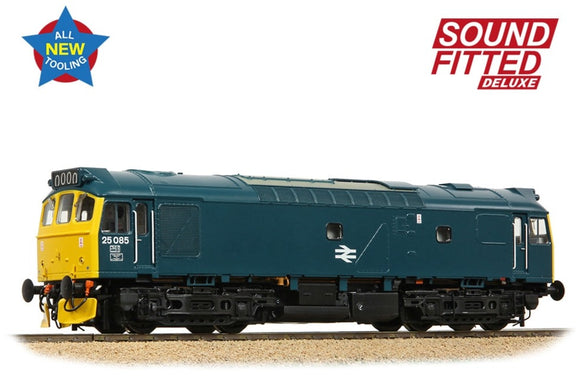 Class 25/2 25085 BR Blue Diesel Locomotive - DCC Sound Deluxe