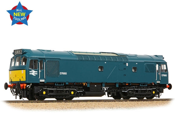 Class 25/3 D7660 BR Blue (Small Yellow Panels) Diesel Locomotive