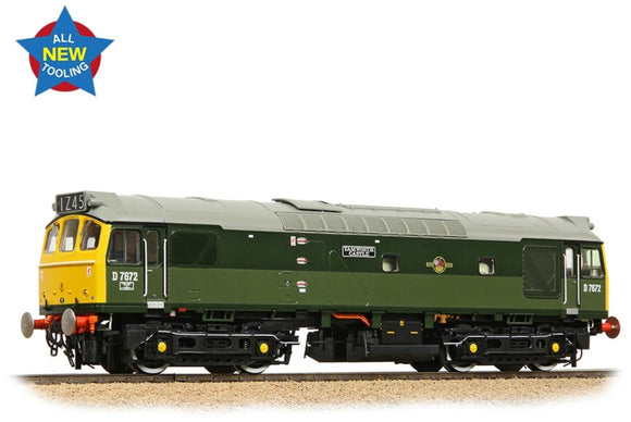 Class 25/3 D7672 'Tamworth Castle' BR Two-Tone Green (Full Yellow Ends) Diesel Locomotive
