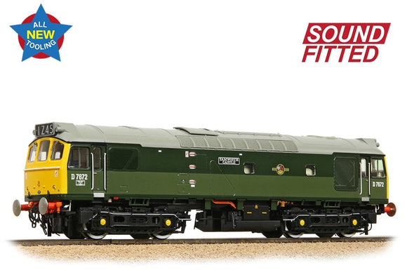 Class 25/3 D7672 'Tamworth Castle' BR Two-Tone Green (Full Yellow Ends) - DCC Sound