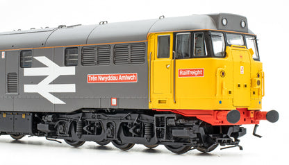 ACC3378 Class 31 31296 Railfreight Grey with Orange Cantrail Stripe 'Amlwch Freighter / Trên Nwyddau Amlwch' Diesel Locomotive