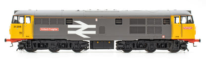 ACC3378 Class 31 31296 Railfreight Grey with Orange Cantrail Stripe 'Amlwch Freighter / Trên Nwyddau Amlwch' Diesel Locomotive