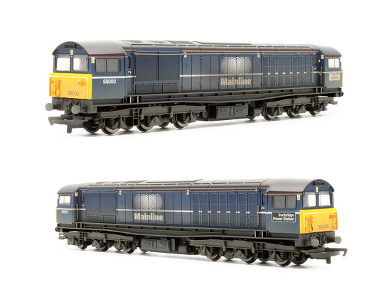 Pre-Owned R2336 Mainline Blue Class 58 Diesel Locomotive Twin Pack - Weathered