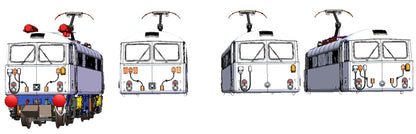 Class 87 Twin Pack City of Glasgow 87006 & Coeur de Lyon 87012 Electric Locomotive - DCC Fitted