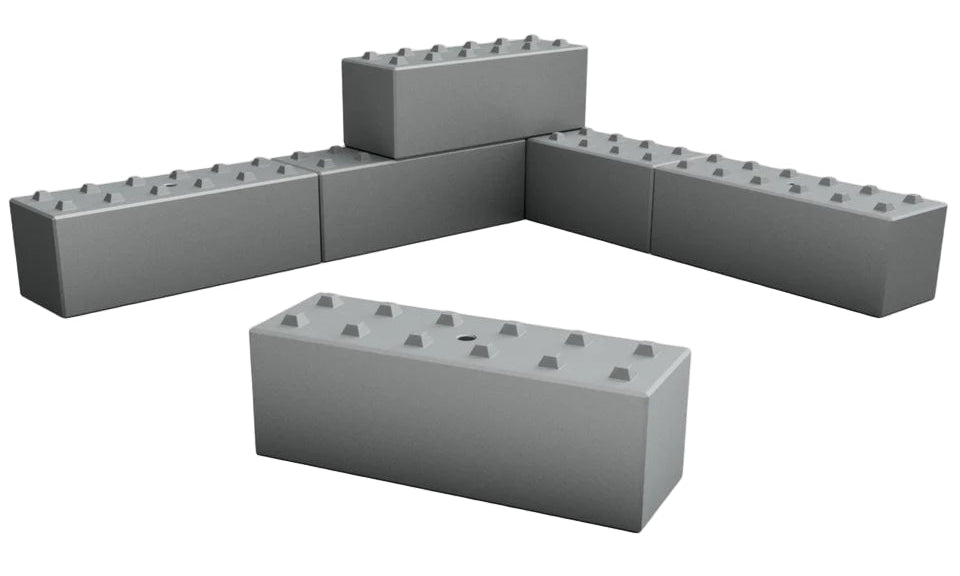 N Gauge Concrete Blocks (Pack of 12) - Unpainted Model Kit