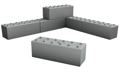 N Gauge Concrete Blocks (Pack of 12) - Unpainted Model Kit