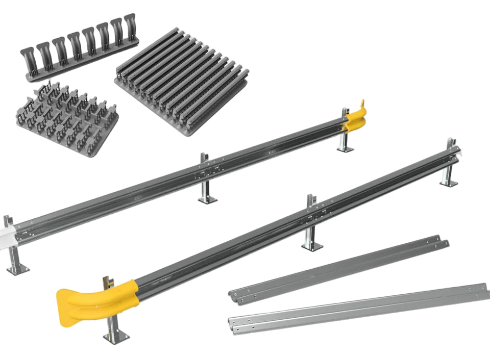 N Gauge Crash Barriers (28cm) (Single Pack) - Unpainted Model Kit