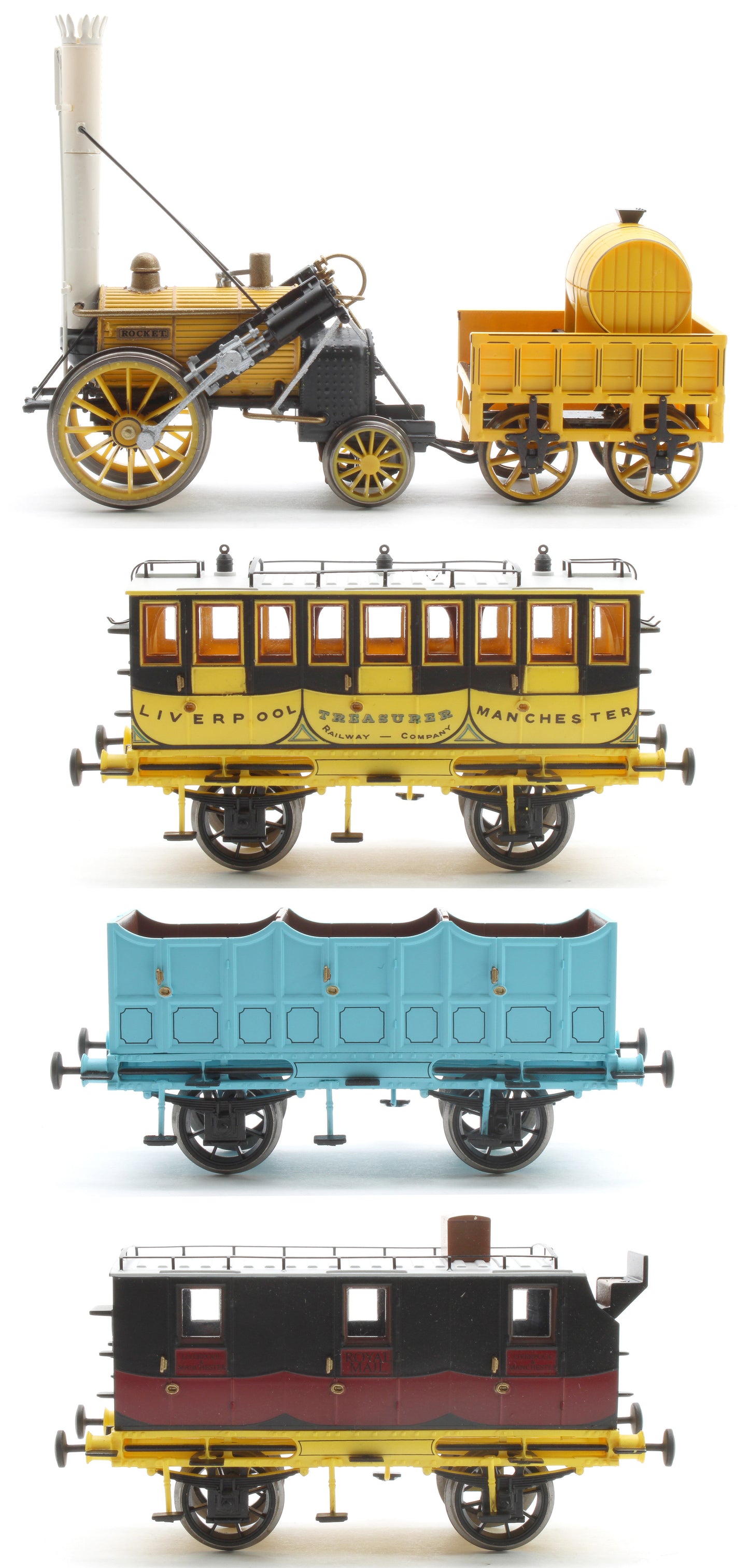 Pre-Owned L&MR Stephenson's Rocket Mail Coach Train Pack