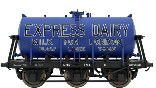 7F-031-011 6 Wheel Milk Tanker Express Dairies For London 1733