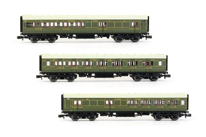 Pre-Owned Maunsell Coach Set 394 SR Lined Green