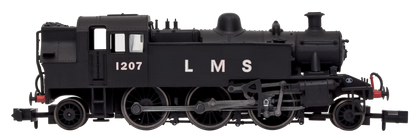 Ivatt 2-6-2T 1207 LMS Unlined Black - DCC Fitted