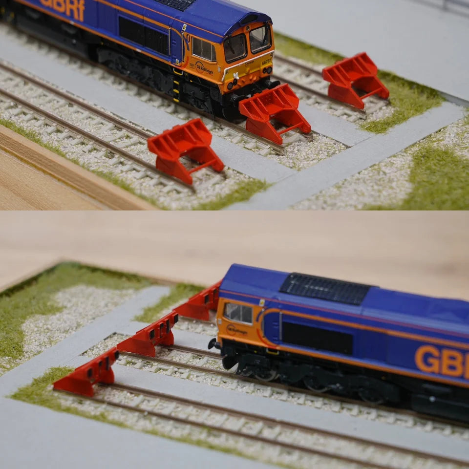 N Gauge Rawie Buffer Stop V2 (Pack of 5) - Unpainted Model Kit