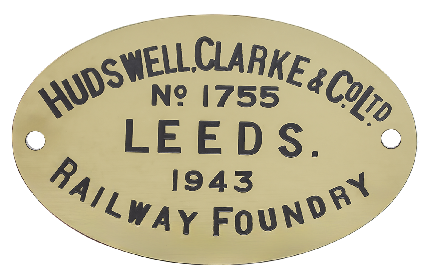 Hudswell, Clarke Worksplate Third Size Replica - 1755 LNER 8006