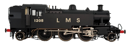 LHT-S-041-001 Ivatt Class 2 2-6-2T 1205 LMS Plain Black Steam Locomotive