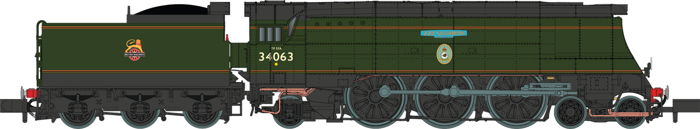 Battle of Britain ‘229 Squadron’ 34063 BR Green Early Crest