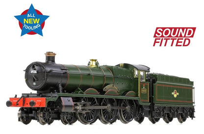 GWR 49XX 'Hall' 4936 'Kinlet Hall' BR Lined Green (Late Crest) Steam Locomotive - DCC Sound