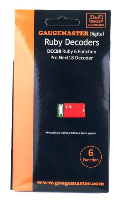 Ruby Series 6fn Pro DCC Decoder Next18