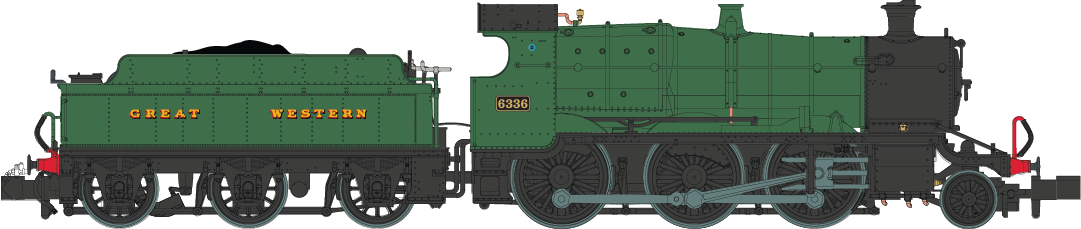 GWR Churchward Built 63xx 2-6-0 Mogul 6336 'Great Western' Green