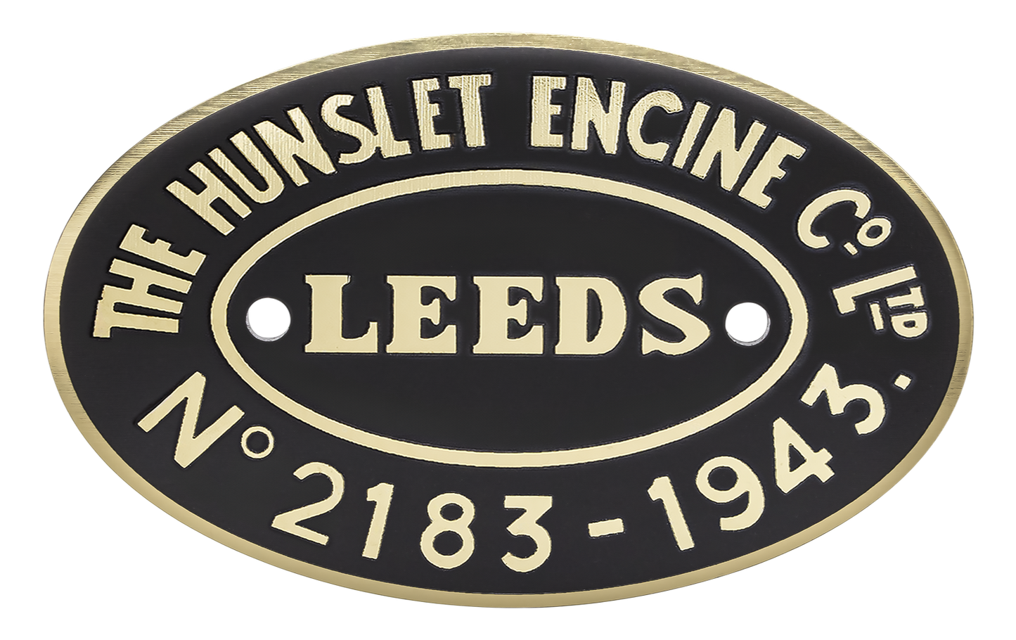 Hunslet Worksplate Third Size Replica - 2183 WPR No 15