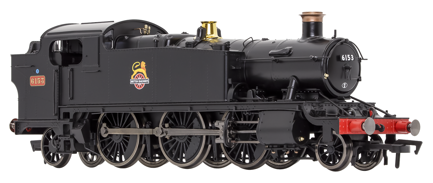 Large Prairie 6153 BR Black Early Crest Steam Locomotive