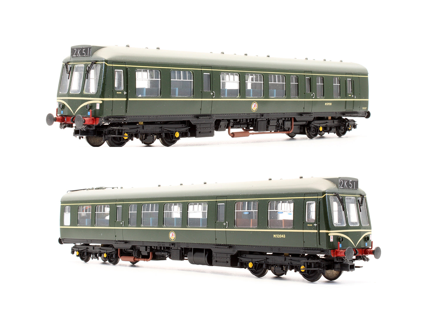 Pre-Owned 32-900A Class 108 Two Car DMU BR Green With Speed Whiskers - DCC Fitted