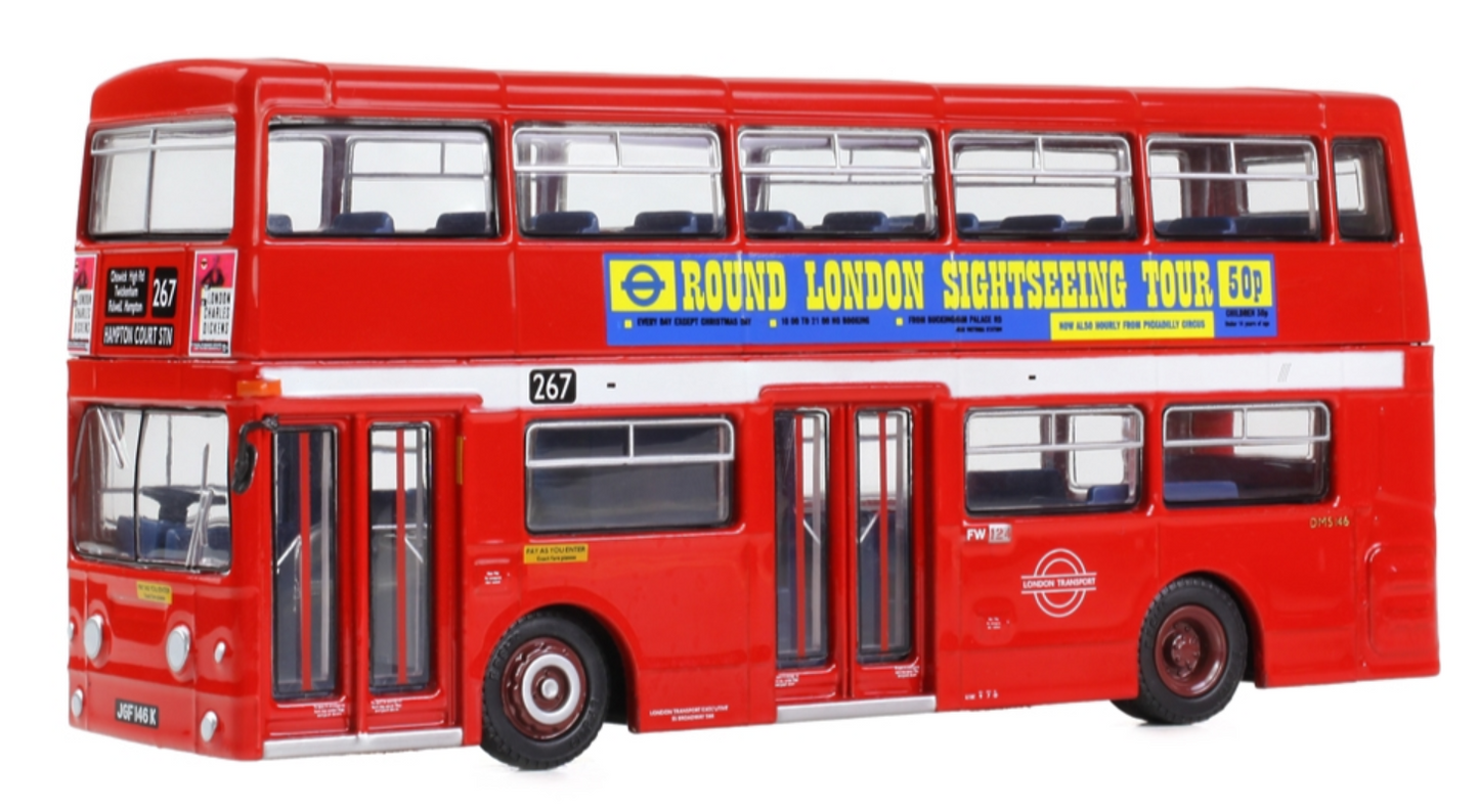E43002 Daimler Fleetline DMS146 London Transport Route 267 Hampton Court Stn