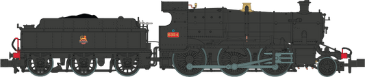 GWR Churchward Built 63xx 2-6-0 Mogul 6324 BR Black, Early Crest