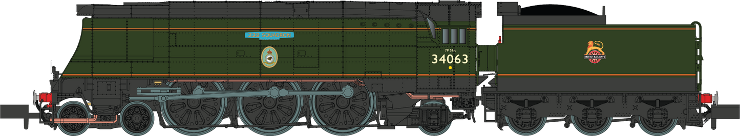 Battle of Britain ‘229 Squadron’ 34063 BR Green Early Crest