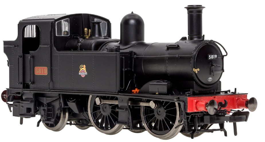 4S-006-051S 58XX Class 0-4-2 5819 BR Black Early Crest Steam Locomotive - DCC Sound