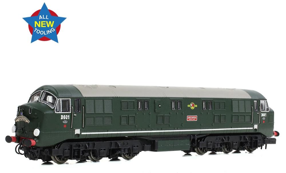 Class 41 'Warship' Disc Headcode D601 'Ark Royal' BR Green (Late Crest) Diesel Locomotive