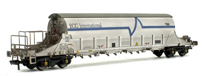 Pre-Owned PBA Tiger Wagon TRL 11612 ECC International White - Weathered