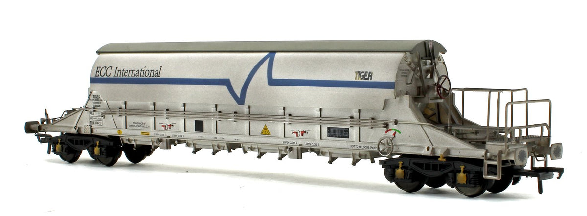Pre-Owned PBA Tiger Wagon TRL 11612 ECC International White - Weathered