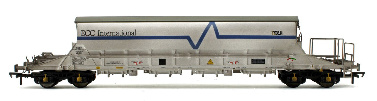 Pre-Owned PBA Tiger Wagon TRL 11612 ECC International White - Weathered
