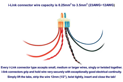 DCW-iLT.12 Solder-Free i-Link TEE Wire Connectors (12 pack)