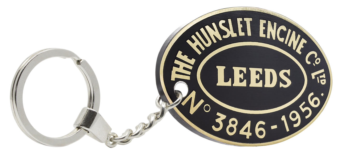 Hunslet Worksplate Keyring - 3846 United Steel No 22