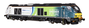 Class 68 68014 Chiltern Green Bio Fuel Livery Diesel Locomotive - DCC Fitted