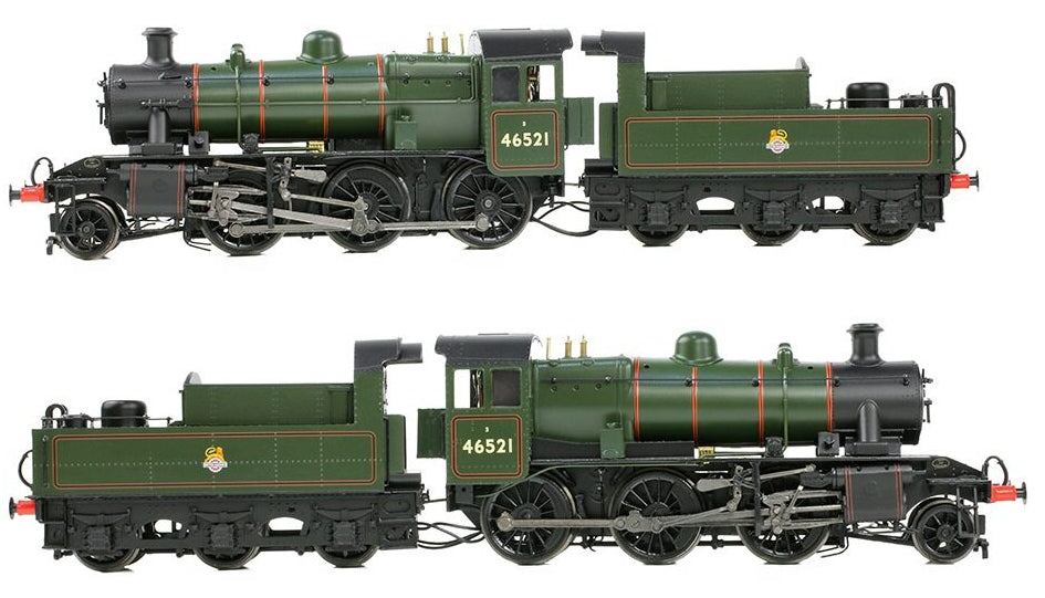 32-831 LMS Ivatt 2MT 46521 BR Lined Green (Early Emblem) Steam Locomotive