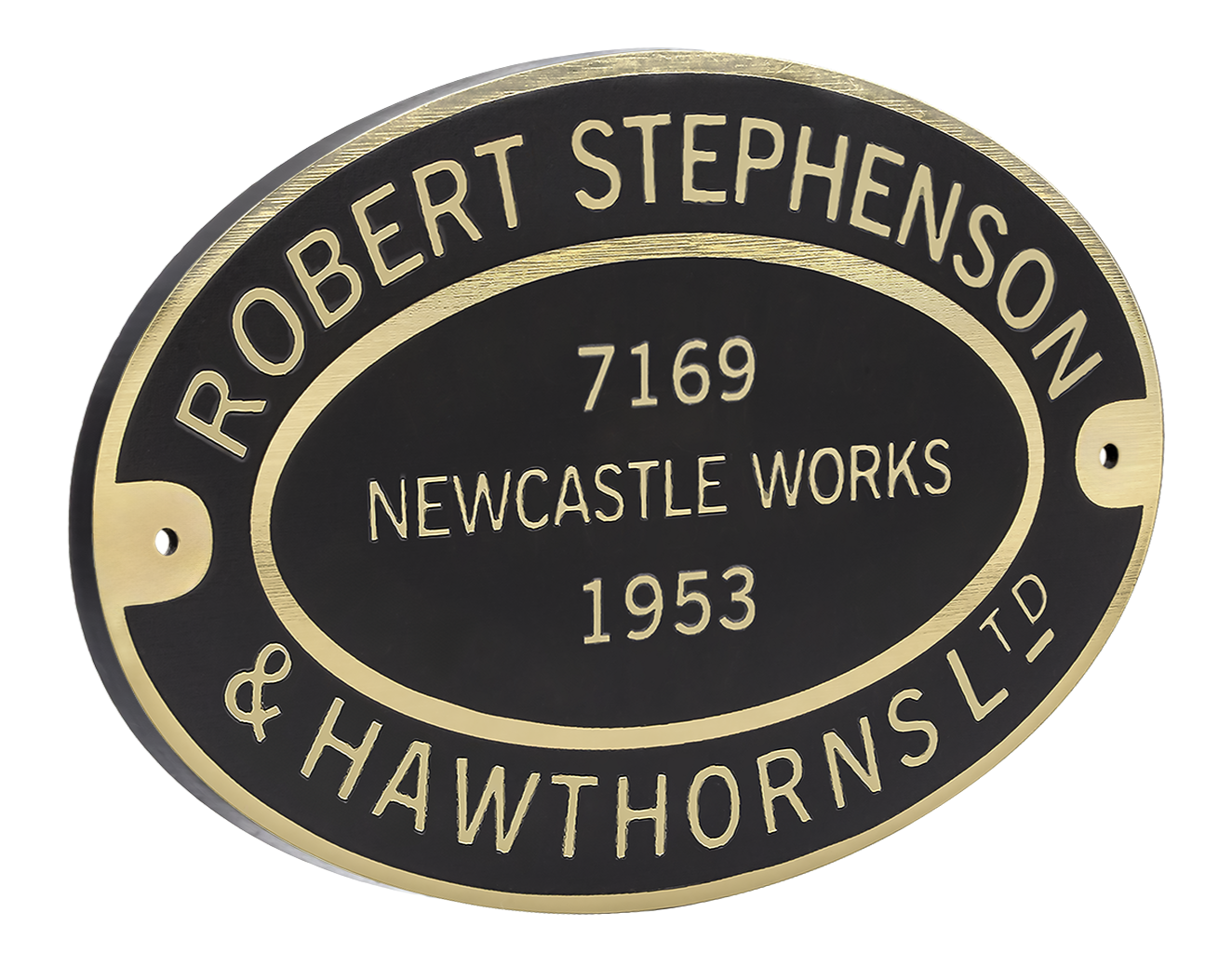 Robert Stephenson & Hawthorns Worksplate Full Size Replica - 7169 Mech Navvies