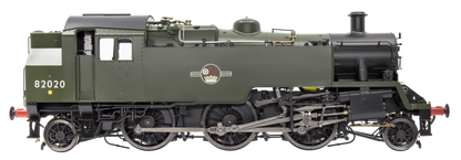 British Railways Standard 3MT 2-6-2T Green Late Crest 82020 - Steam Tank Locomotive - DCC Fitted